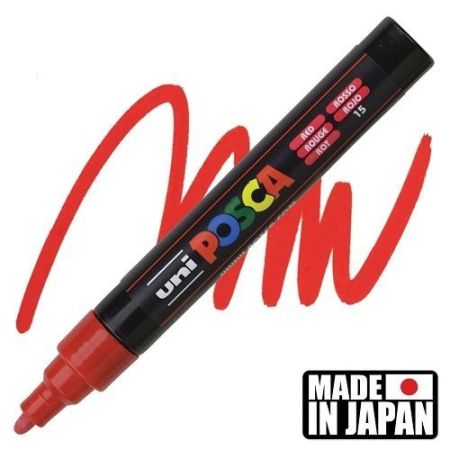 ACRYLIC MARKER POSCA PC-3M FINE RED