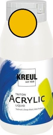 KREUL Triton Acrylic Liquid – Акрилна боя 750 ml - ИНДИЙСКА ЖЪЛТА | Професионално качество
