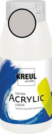 KREUL Triton Acrylic Liquid – Акрилна боя 750 ml -  ФРАНКИШ ПЯСЪЧНО СИВО Професионално качество