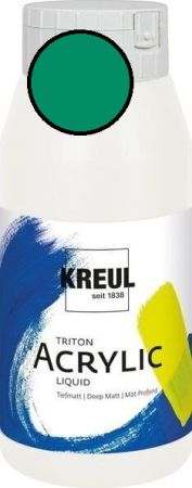 KREUL Triton Acrylic Liquid – Акрилна боя 750 ml - Тюркоазено зелено   Професионално качество