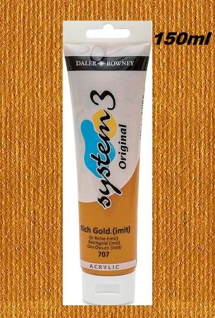 DALER-ROWNEY SYSTEM 3 ACRYLIC 150ml - GOLD IMIT.