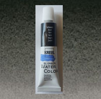 ELGRECO WATERCOLOUR 12ml tube BLACK