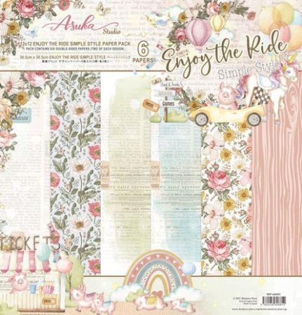 MEMORY ENJOY THE RIDE 12x12 Inch Paper Pad  12sheets