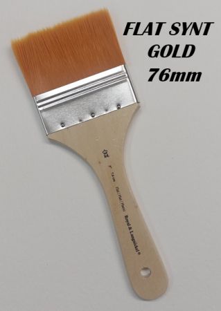 ROYAL FLAT GOLD SYNT BRUSH - Четка плоска  универсална 76mm