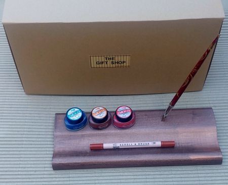 The CALLI&CO TEAK WRITING DESK - Calligraphy set 