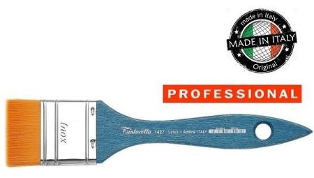 TINTORETTO Short hair mottler, Amb. synth. - Профи  четка къс косъм,  40mm