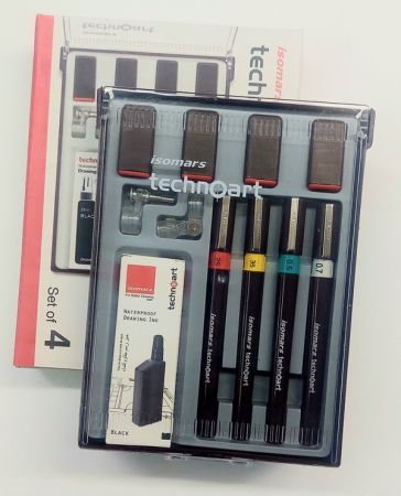  Technical Pen set ISOMARS 0.25 0.35 0.50 0.70