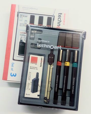  Technical Pen set ISOMARS 0.25 0.35 0.50