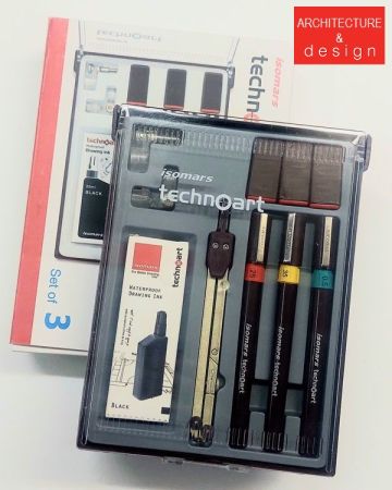  Technical Pen set ISOMARS 0.25 0.35 0.50