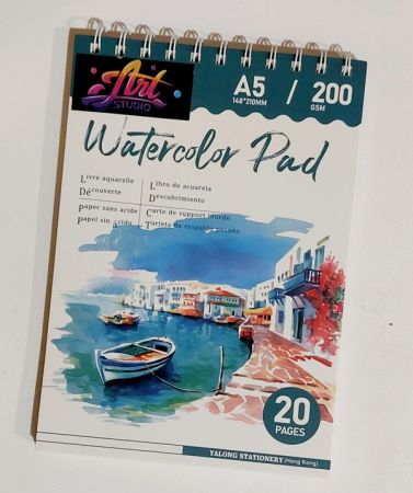 ART STUDIO  WATERCOLOUR PAD a5 20sheet