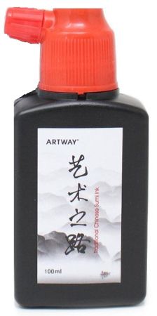 Китайски черен суми туш 100ml ARTWAY sumi ink