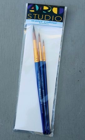 Четки синтетика комплект 3бр -  ART STUDIO SET 3, 8,12