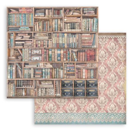 STAMPERIA, Venice City of Art vintage books 12x12 Inch Paper Sheets