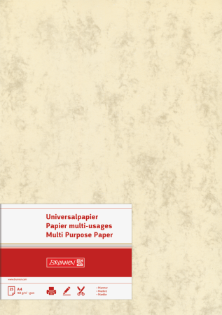 BRUNNEN • Мраморен АРТ картон 160 гр. А4  - Chamois