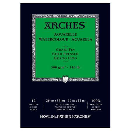 АКВАРЕЛЕН блок ARCHES 300g CP 12л 26 X 36