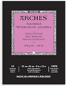 АКВАРЕЛЕН блок ARCHES 300g HP 12л 23 X 31