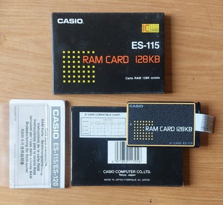RAM CARD CASIO ES-115 128KB