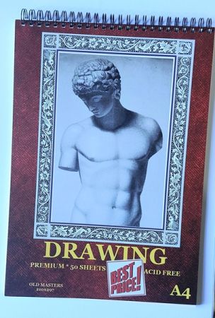 Скицник за графика CLASSICO A4 50л cream white 