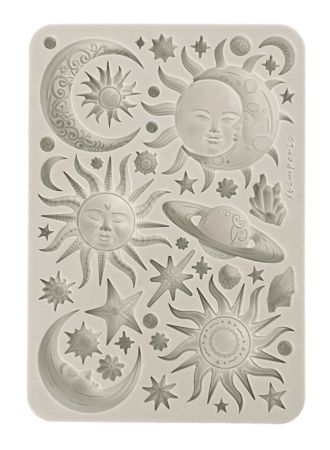 Silicon mould A5 - Sun and moon - Силиконова форма за моделиране молд