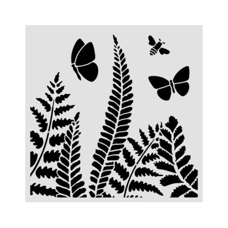 Thick stencil cm 18X18 - Daisy Art fern