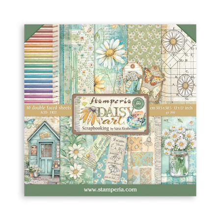 SCRAPBOOKING PAD 10 SHEETS - Daisy Art