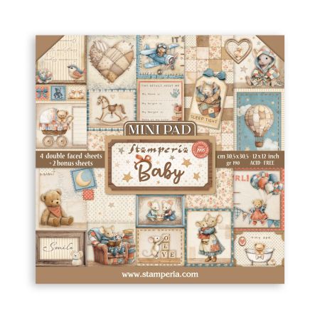 Mini Pad 6 sheets cm 30,5x30,5 (12"x12") - Baby