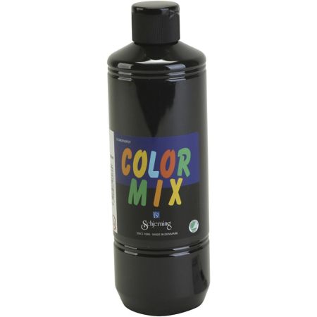 Greenspot Colormix Ready-Mix Paint 500 ml Black (639084) – For School and Hobby