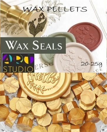 Восък за печати ART STUDIO WAX PELLETS - REAL GOLD