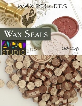 Восък за печати ART STUDIO WAX PELLETS - LIGHT GOLD