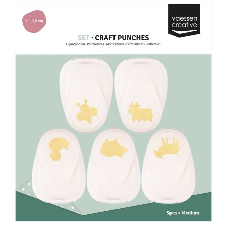 V.Creative •Craft Punch Set Farm Animals Medium 5pcs