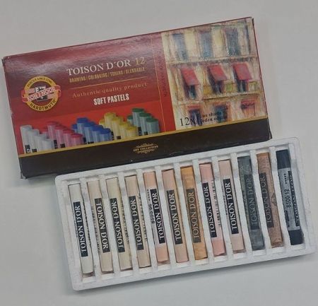TOISON DOR ART SOFT PASTELS  - ПРОФЕСИОНАЛНИ СУХИ ПАСТЕЛИ 12цв FLESH