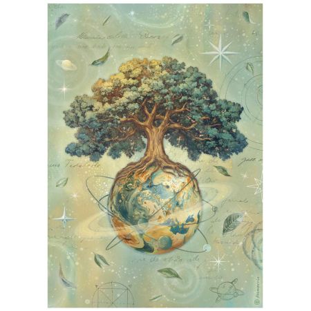 STAMPERIA - A new Beginning The World Tree - Оризова декупажна хартия A4
