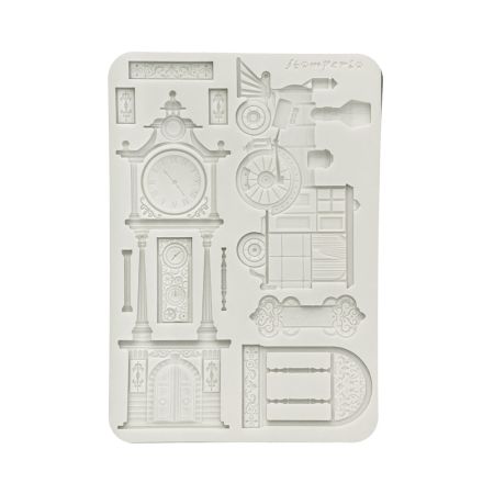 Silicon mold A5 -  Gardens of Time train and longcase clock