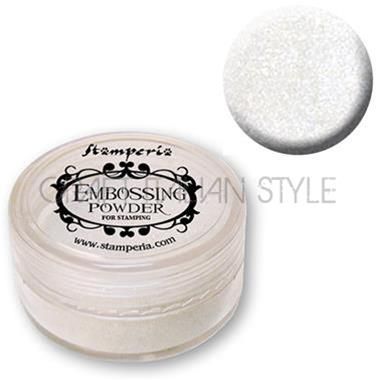 EMBOSSING POWDER Stamperia - Пудра за топъл ембосинг 15мл # бяла