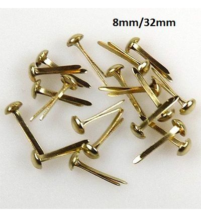BRADS 8mm/25mm 20 бр GOLD