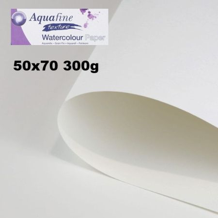 АКВАРЕЛНА ТЕКСТУРНА ХАРТИЯ Aquafine Cold Pressed 300g 50x70 cm  CP 