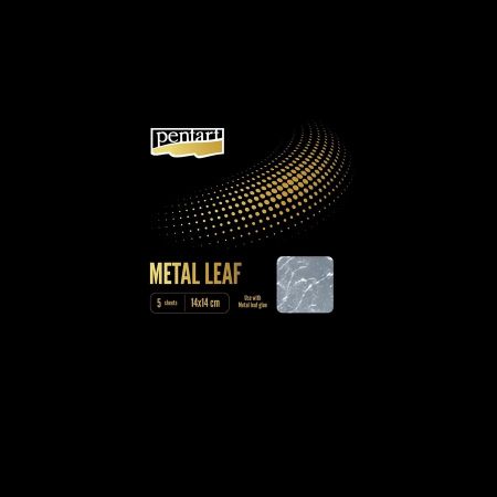 Metal Leaf - ВАРАК  5 листа пакет 14Х14см - Сребро