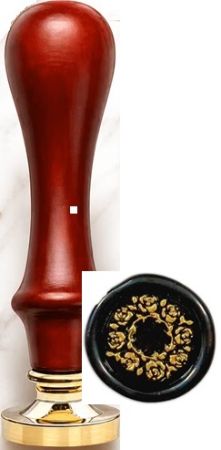 Восъчен печат STAMPERIA  с клише  2,5 см  ROSE WREATH