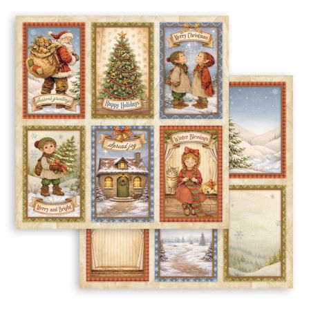 Дизайнерски скрапбукинг картон 30,5 х 30,5 см. - Silent Night 6 cards