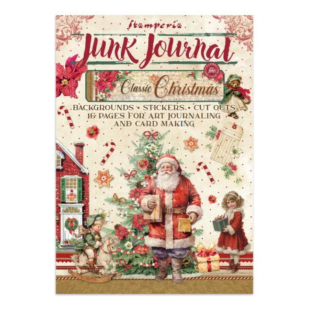 Stamperia Junk Journal Classic Christmas – Stickers, Cut-outs & Backgrounds