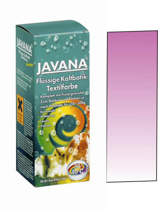 Javana, Germany - Течна текстилна боя за батика и цялостно боядисване 30/40 градуса - ЧЕРВЕН ВИОЛЕТ