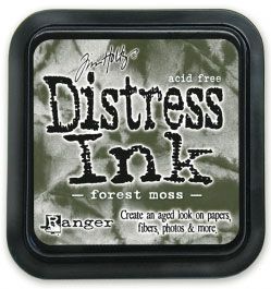 Distress ink pad by Tim Holtz - Тампон, "Дистрес" техника - Forest moss