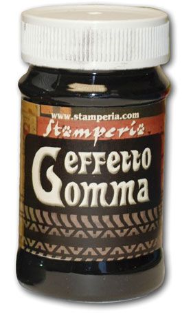 Effetto Gomma,Stamperia -Паста с ефект на гума 100ml  - Графит-сиво