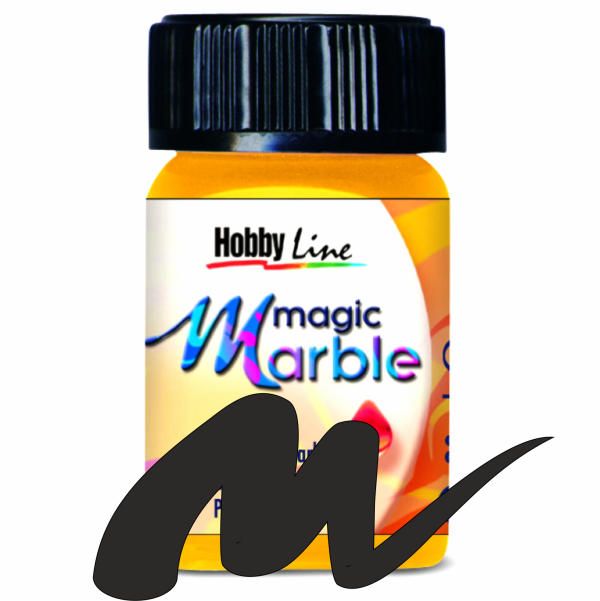 Magic Marble - Боя за мраморен ефект,20мл. - Черно
