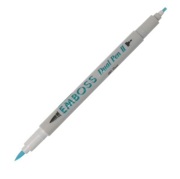  ЕMBOSS Dual pen II - ЕМБОС маркер четка и плосък връх /tinted
