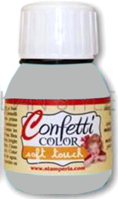 Confetti COLOR 60 ml - "КАДИФЕНА" декор боя  - Saten Light Grey