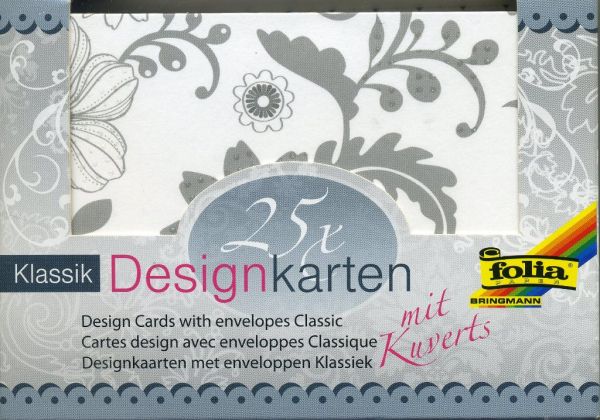 FB DESIGN cards & envelopes - 25 картички и пликове с брокатени елементи - CLASSIC