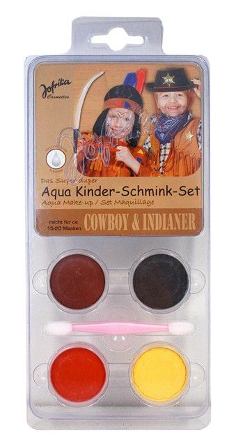 Aqua Make-up set ,Germany  - Комплект бои за лице тяло + четка, COWBOY