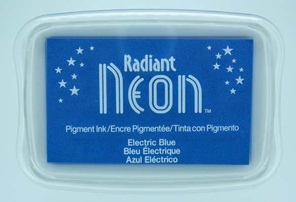 Radiant NEON "electric blue" - Тампон с неоново светлоустойчиво мастило
