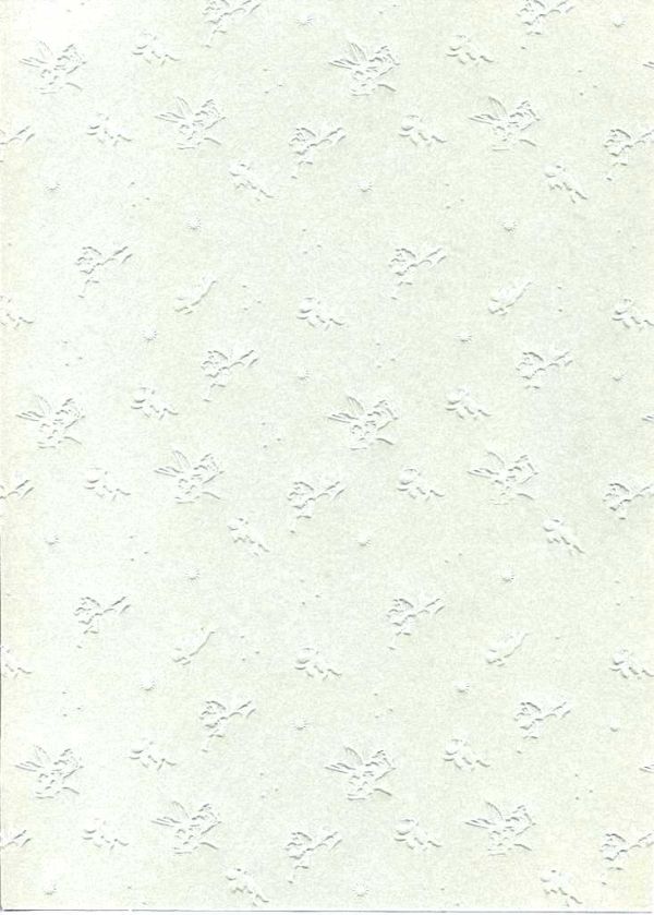 FB EMBOSS CARD - Преге картон 230гр "АНГЕЛЧЕТА" - бяло